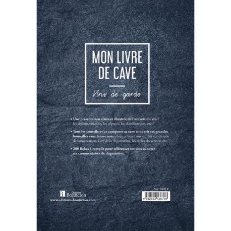 MON LIVRE DE CAVE -  VINS DE GARDE