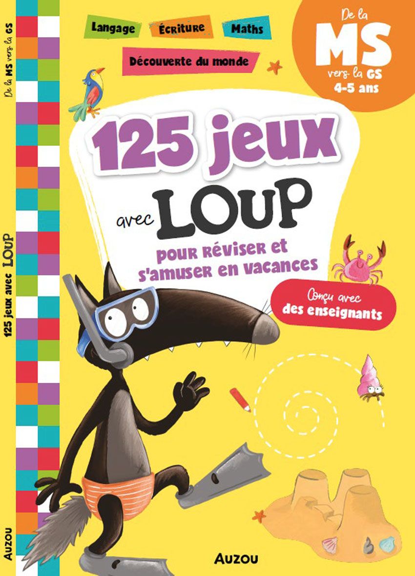 Cahier de coloriage loup - Livres jeux et d'activités