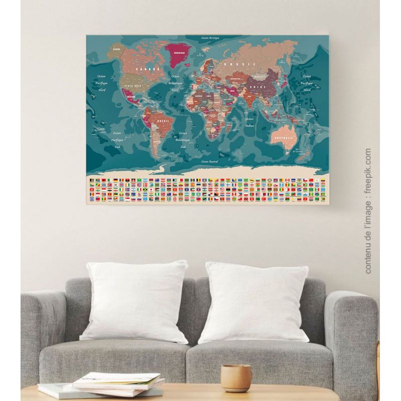 Carte en forme de drapeaux du monde — Photo éditoriale © Tonygers #23584359