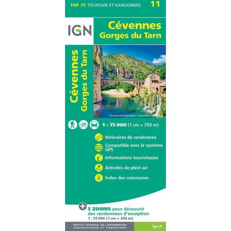 TOP75011 CEVENNES GORGES DU TARN