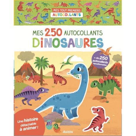 DINOSAURES MES 250 AUTOCOLLANTS