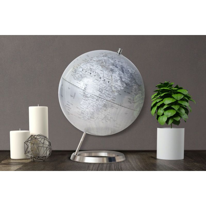 Exerz 30cm Globe Terrestre - Carte en Anglais - Globe politique éducatif -  Décoration/Géographie - Diamètre 30cm : : Fournitures de bureau