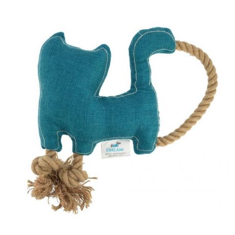 DOUDOU CHAT TISSU ET CORDE SONORE