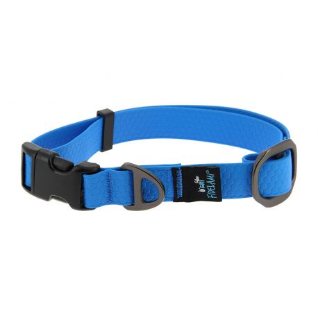 COLLIER PREMIUM IMPERMEABLE ANTI-DERAPANT - BLEU L 35 A 55 CM