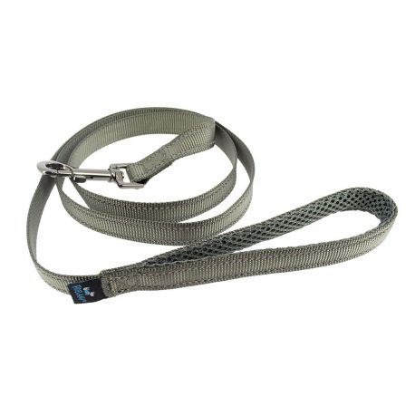 LAISSE REFLECHISSANTE POUR CHIEN MESH RESPIRANT - GRIS - 150 CM