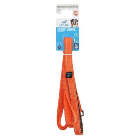 LONGE REFLECHISSANTE POUR CHIEN LAISSE 4,5 METRES - ORANGE