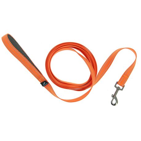 LONGE REFLECHISSANTE POUR CHIEN LAISSE 4,5 METRES - ORANGE