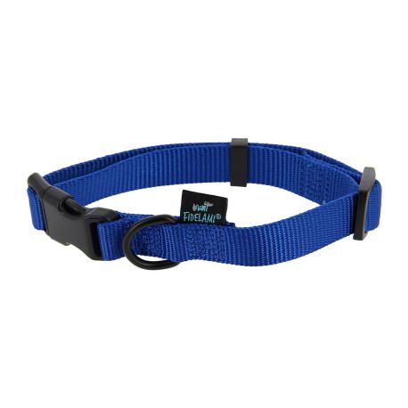 COLLIER POUR CHIEN SIGNATURE NYLON RESISTANT BLEU - M 30 A 45 CM