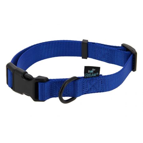 COLLIER POUR CHIEN SIGNATURE NYLON RESISTANT BLEU - L 37 A 55 CM