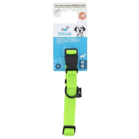 COLLIER POUR CHIEN SIGNATURE NYLON RESISTANT VERT - M 30 A 45 CM