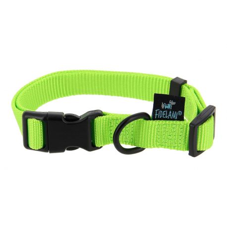 COLLIER POUR CHIEN SIGNATURE NYLON RESISTANT VERT - M 30 A 45 CM