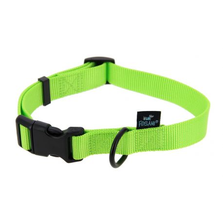 COLLIER POUR CHIEN SIGNATURE NYLON RESISTANT VERT - L 37 A 55 CM