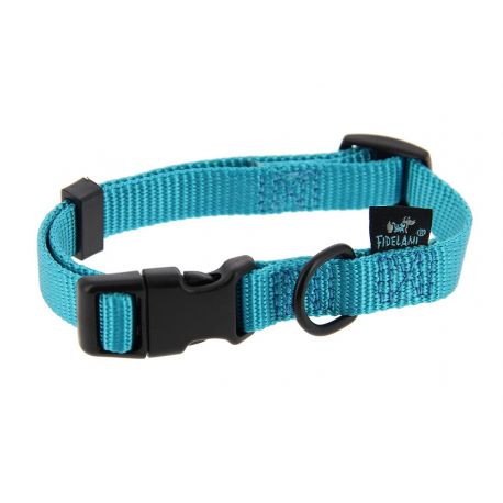 COLLIER SIGNATURE - NYLON RESISTANT TURQUOISE - S 25 A 35 CM