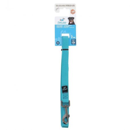 LAISSE POUR CHIEN TURQUOISE LEGERE - 120 CM