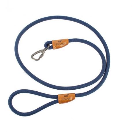 LAISSE CORDE RECYCLEE BLEU - 150 CM