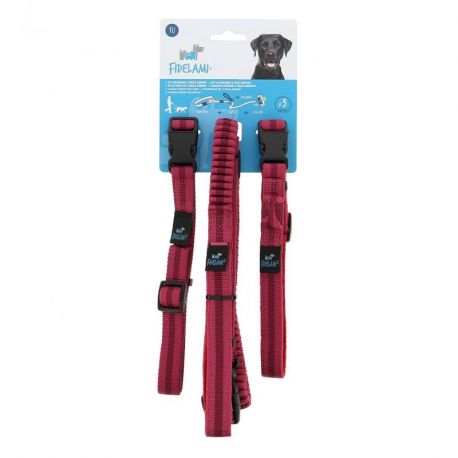 KIT CANICROSS 3 EN 1 : CEINTURE LAISSE AMORTISSEUR - COLLIER CHIEN