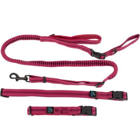 KIT CANICROSS 3 EN 1 : CEINTURE LAISSE AMORTISSEUR - COLLIER CHIEN