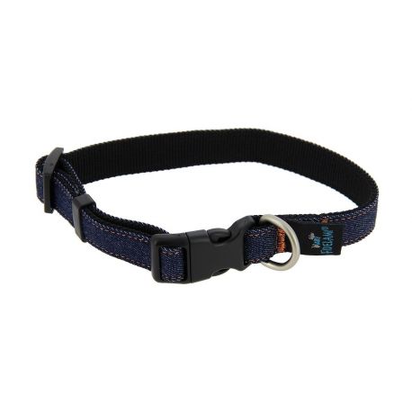 COLLIER POUR CHIEN BLUE JEAN M 30 A 45 CM