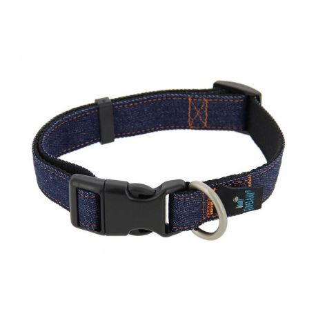 COLLIER POUR CHIEN BLUE JEAN L 35 A 55 CM