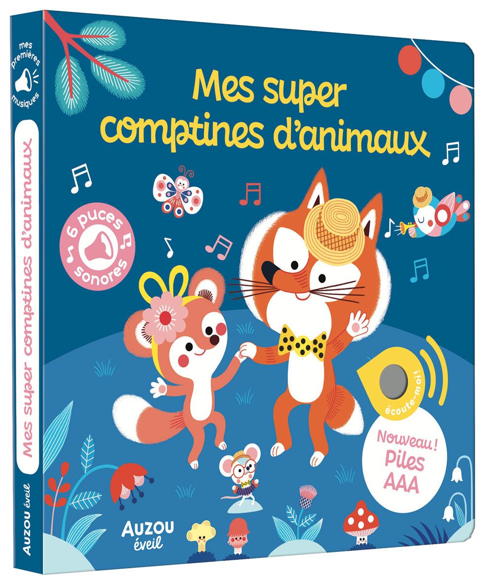 LIVRE MUSICAL - MES COMPTINES D'ANIMAUX