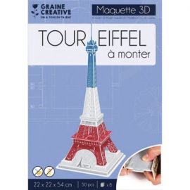 TOUR EIFFEL MAQUETTE 3D MOUSSE