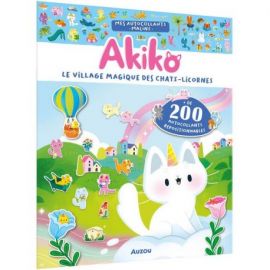 AKIKO - LE VILLAGE MAGIQUE DES CHATS-LICORNES - AUTOCOLLANTS