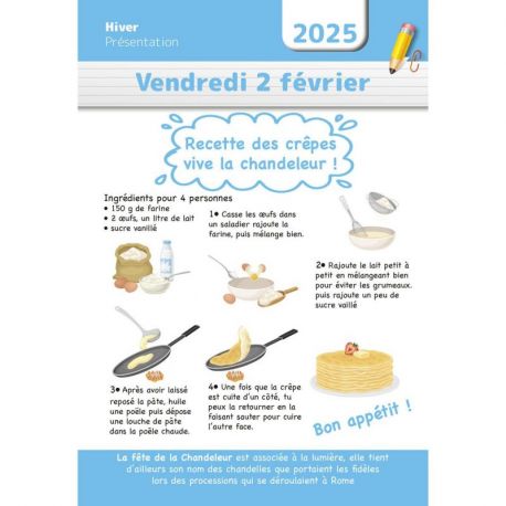 MON PREMIER CALENDRIER D'ECOLE 2024-2025