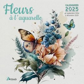 CALENDRIER FLEURS À L'AQUARELLE 2025
