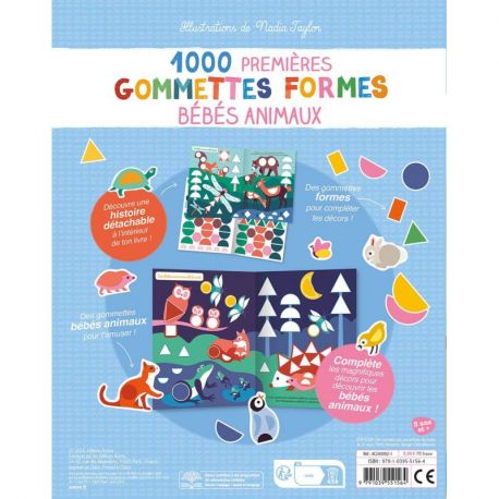 BEBES ANIMAUX - MES 1000 PREMIERES GOMMETTES FORMES