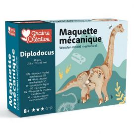 DIPLODOCUS - MAQUETTE EN BOIS 3D MECANIQUE