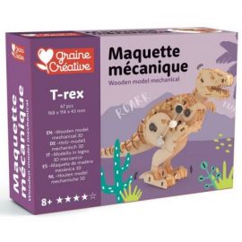 T-REX - MAQUETTE EN BOIS 3D MECANIQUE
