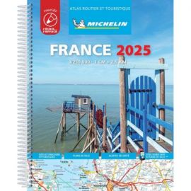 ATLAS FRANCE 2025 PLASTIFIÉ ROUTIER ET TOURISTIQUE