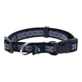 COLLIER MOTIF REFLECHISSANT NOIR S  28 A 40 CM