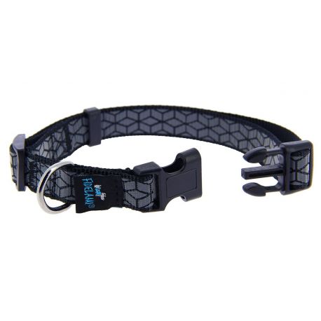 COLLIER MOTIF REFLECHISSANT NOIR M 35 A 48 CM