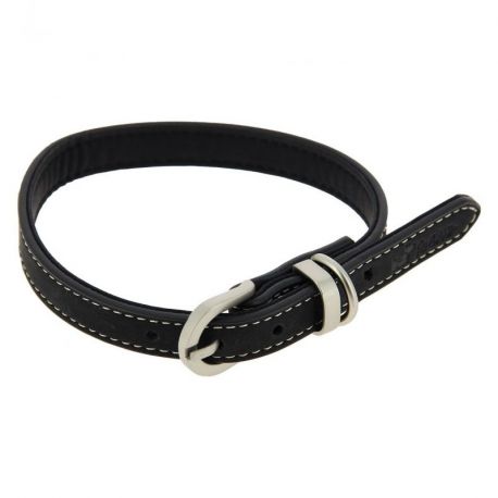 COLLIER BOUCLE NOIR S 20 A 29 CM