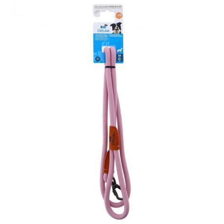 LAISSE CORDE RECYCLEE ROSE POUDRE 150 CM