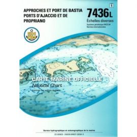 7436L APPROCHES ET PORT DE BASTIA PORTS D'AJACCIO ET DE PROPRIANO