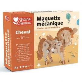 CHEVAL - MAQUETTE EN BOIS 3D MECANIQUE