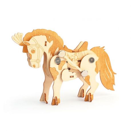 CHEVAL - MAQUETTE EN BOIS 3D MECANIQUE