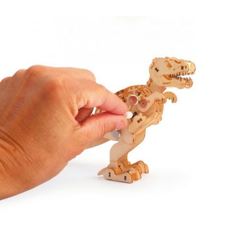 T-REX - MAQUETTE EN BOIS 3D MECANIQUE