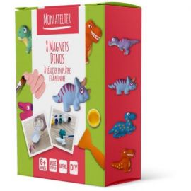 COFFRET MES 8 MAGNETS DINOS A REALISER EN PLATRE ET A PEINDRE