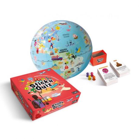 JEU ROAD TRIP STICK AND QUIZ GLOBE 30 CM