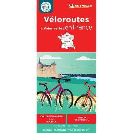 CARTE NATIONALE FRANCE VELOROUTES ET VOIES VERTES