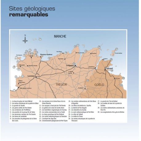 COTE DE GRANIT ROSE DU TREGOR ET DU GOELO - CURIOSITES GEOLOGIQUES