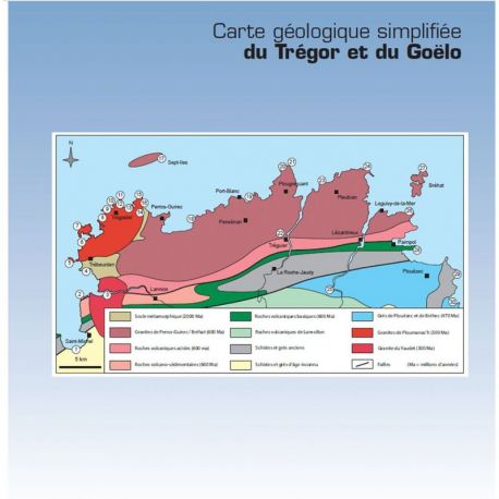 COTE DE GRANIT ROSE DU TREGOR ET DU GOELO - CURIOSITES GEOLOGIQUES