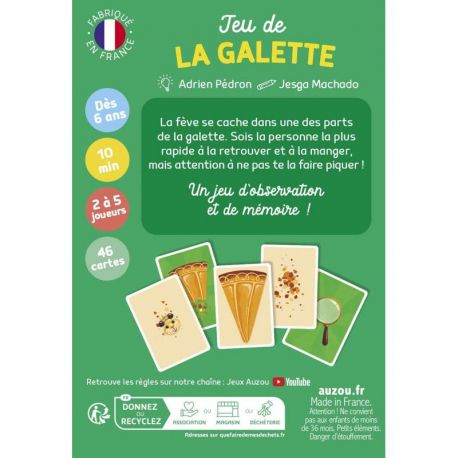 JEU DE LA GALETTE TROUVE LA FEVE EN PREMIER !