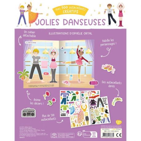 JOLIES DANSEUSES MES 500 AUTOCOLLANTS CREATIFS