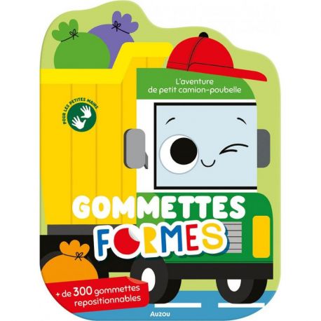 L'AVENTURE DE PETIT CAMION POUBELLE GOMMETTES FORMES