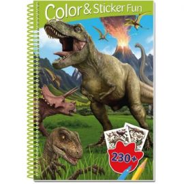 DINOSAURES - 3D LENTICULAR COLOR AND STICKER FUN