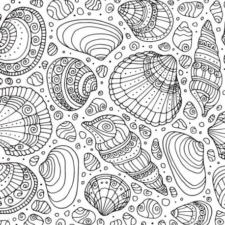 BORD DE MER COLORIAGE ADULTE